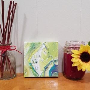 5"x5" Handmade Paint Pour